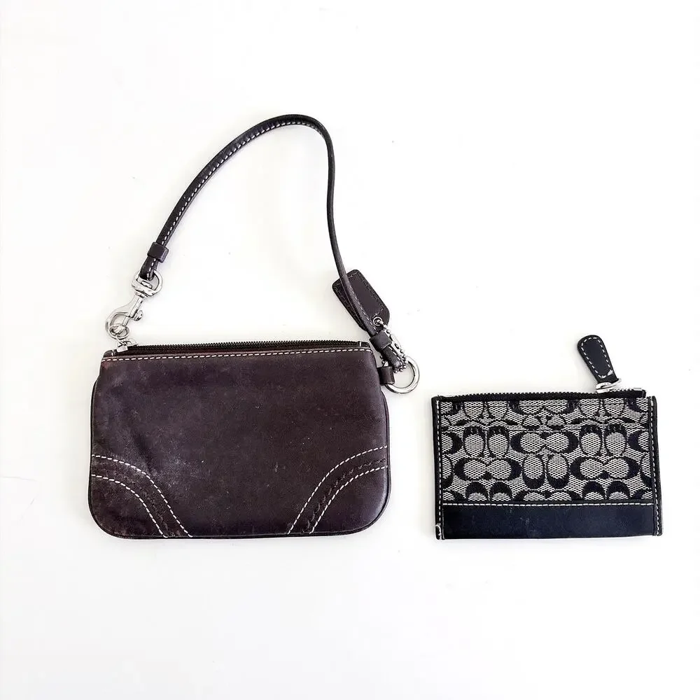 COACH WRISTLET AND COIN PURSE LOT OF 2